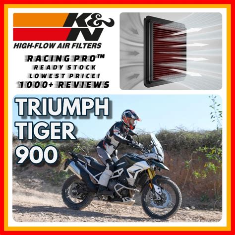 TRIUMPH TIGER 900 GT RALLY K N AIR FILTER MOTORCYCLE RACINGPRO