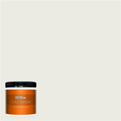 Behr Premium Plus 8 Oz Ppu24 14 White Moderne Flat Interior Paint And