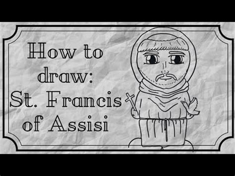 How To Draw St Francis Of Assisi Catholic Saint Step By Step Easy