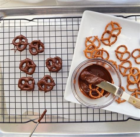 Dark Chocolate Dipped Pretzels Dessert Recipe Divine Lifestyle