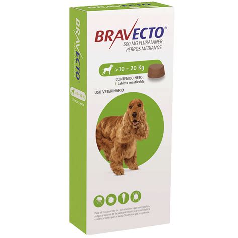 Bravecto 500mg X 1 Tableta 10 A 20 Kg Foopy Pet Store