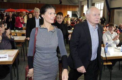 Oskar Lafontaine Visits With Sahra Wagenknecht The State Party