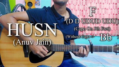 Husn Anuv Jain Easy Guitar Chords Lesson Cover Strumming Pattern