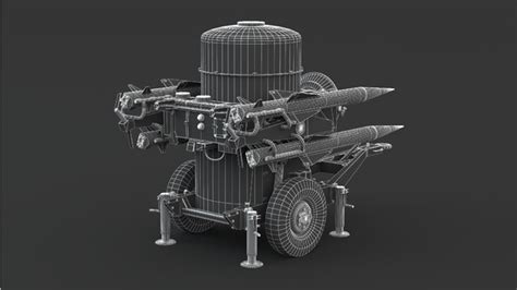 3D rapier missile launcher - TurboSquid 1435433