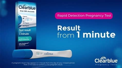 Clearblue Rapid Detection Pregnancy Test With Result From 1 Minute Feature Video Youtube