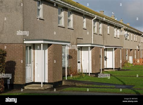 A Row Of Council Houses In Kirkby Liverpool Uk Stock Photo Alamy