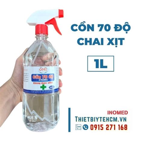 Cồn sát khuẩn 70 độ chai xịt 1 lít Cung cấp vật tư thiết bị y tế tại