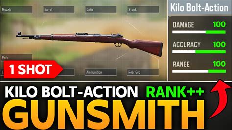 Kilo Bolt Action Best Gunsmith In Call Of Duty Mobile Rank Build Of Kilo Bolt Action Cod Mobile