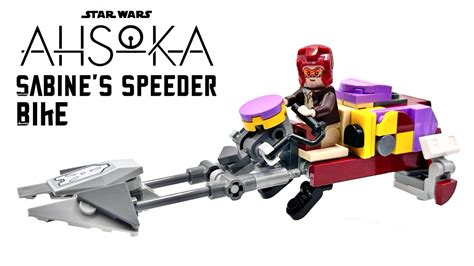 Lego Star Wars Ahsoka Sabine Wren S Speeder Bike Moc Youtube