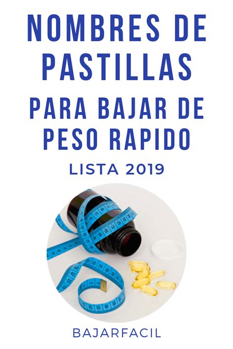 Pin En Pastillas Para Bajar De Peso