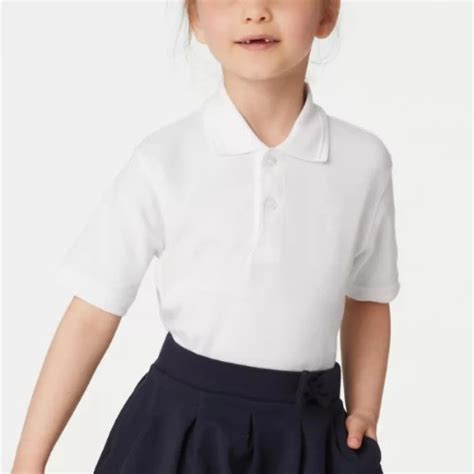 Kids Unisex School Polo Shirt White Konga Online Shopping