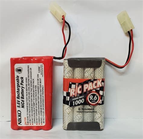 Nikko 96v Rechargeable Nicd Battery Pack 1296 Tamiya For Sale Online Ebay