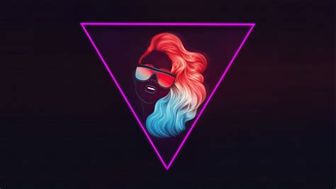 Synth Retrowave Women Triangle Art 4k Wallpaper,HD Artist Wallpapers,4k Wallpapers,Images ...