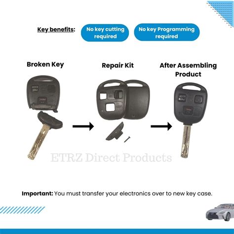 Snapklik 2 Keyless Entry Key Fob Shell Case Replacement Cover