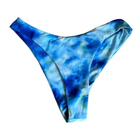 Zaful Blue Tie Dye Print Colorful Bikini Set Size 6 NWT EBay