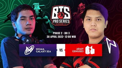 Subathon 52 Nigma Galaxy SEA Vs Army Geniuses BTS Pro Series S11