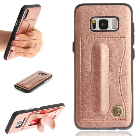 Coque Negocio Pu Cuero TPU Cubierta Caso Para Samsung Galaxy S8 Stand