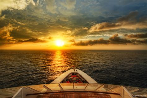 Cruise Ship Sea Sunset Wallpaper download - Cruise HD Wallpaper - Appraw