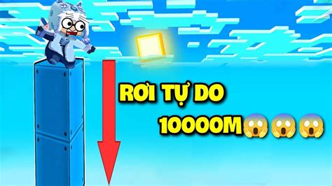 MEOWPEO THỬ THÁCH RƠI TỰ DO 10000M SIÊU KHÓ TRONG MINI WORLD MINI GAME