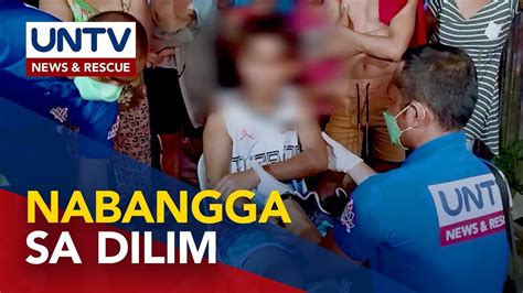 Binatilyo Sugatan Nang Mabangga Ng Motorsiklo Habang Naglalakad Sa