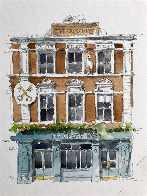 Pub Life Charming Watercolours Of Londons Best Pubs The Etsy