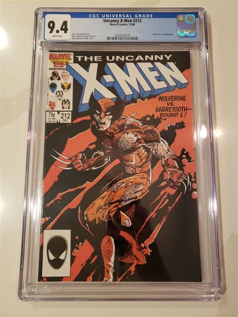 Uncanny X Men 212 Cgc 94 Marvel Comics 1986 Ebay