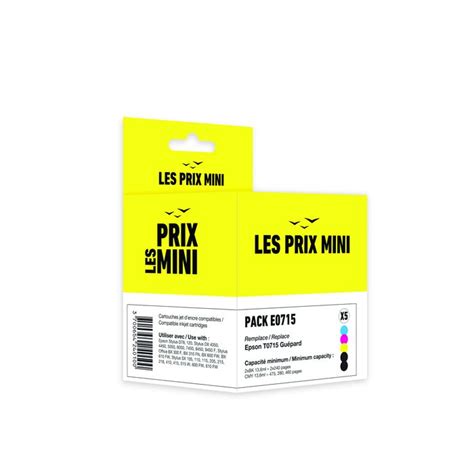 Cartouche Compatible Epson T Gu Pard Pack De Noir X Jaune