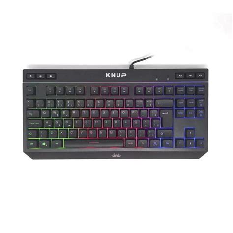 Teclado Gamer Usb Pc Computador Anti Ghosting Knup Led Rgb Kp Te