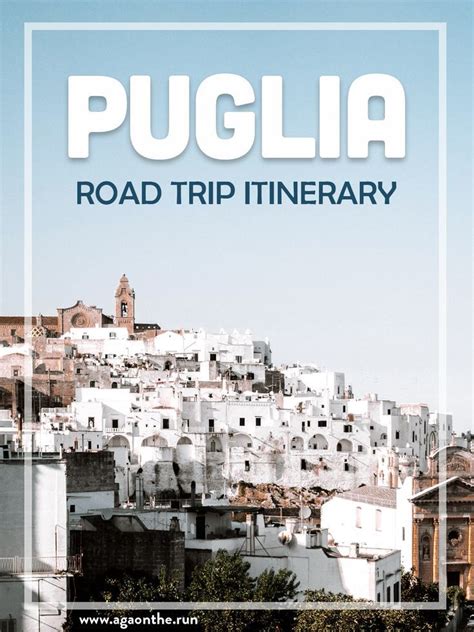 There Is A Large White Building On Top Of A Hill With The Words Puglia