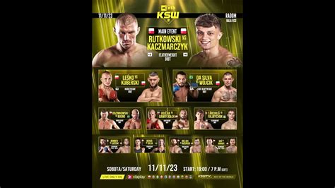 Ksw Rutkowski Vs Kaczmarczyk Na Ywo Live Bitwa O Radom Komentery