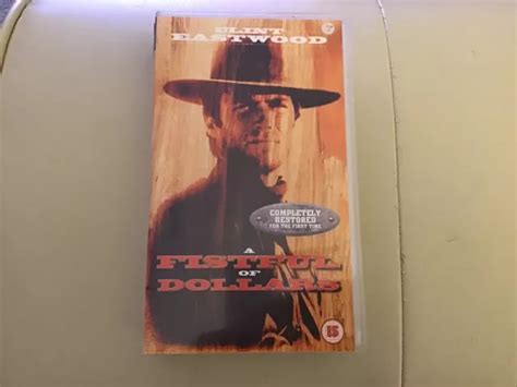 A FISTFUL OF Dollars Starring Clint Eastwood VHS Video Cassette Tape