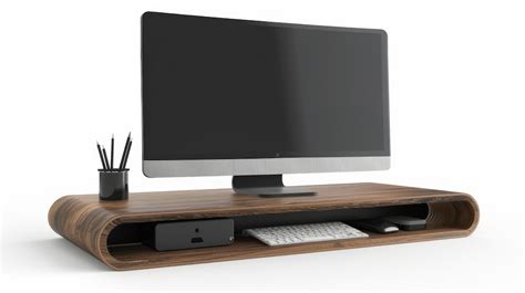 premium photo chic computer display unit  white background