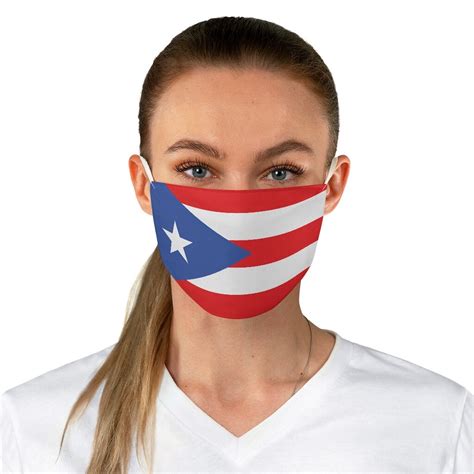 Puerto Rico Rican Flag Inspired Cloth Face Mask Adult Unisex | Etsy