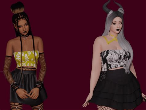 Fatalrosecreations Gothic Tube Top The Sims Create A Sim Curseforge