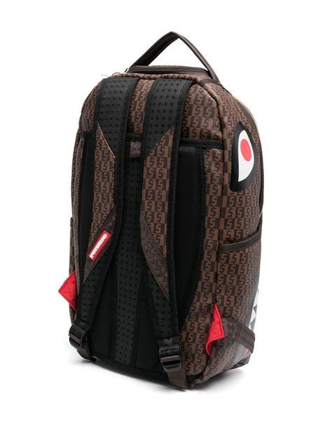 Cashin Checks Shark Motif Backpack Sprayground