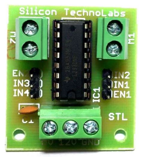 L293d Motor Driver Module And Ic Pinouts Datasheet And Arduino Connections