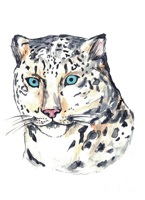 Leopard Watercolor Art Painting By Maryna Salagub Pixels