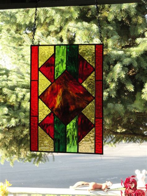 Aztec Design Stain Glass By Theloveofstainglass On Etsy Stained Glass Aztec Designs Painting