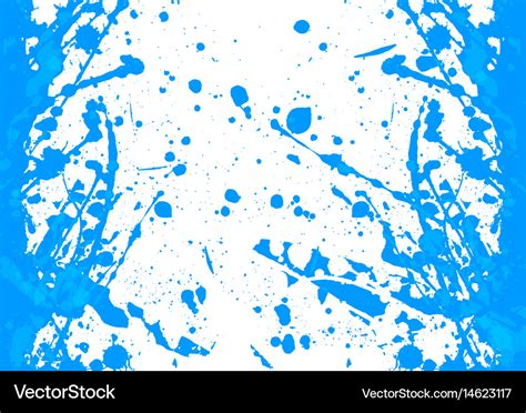 Abstract splatter blue color background Royalty Free Vector