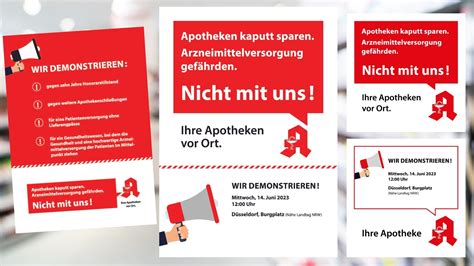 Material für den Apotheken Protesttag am 14 Juni 2023