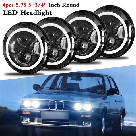 For Bmw 325i 528i 535i 735i E30 5 34 575 Led Headlights Hi Lo Round