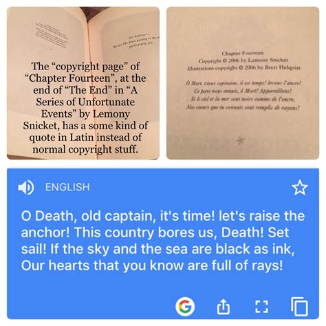 A Latin Quote In The Copyright Page Of Chapter Of The End Event