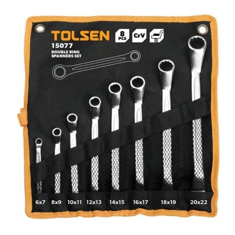 8PCS DOUBLE RING SPANNERS SET 15895 TOLSEN 12PCS CARTON TAKI