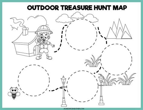 Free Treasure Map Printables Homemade Heather Worksheets Library