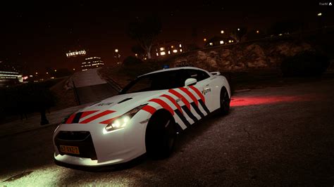 Nissan Gtr Dutch Police Unmarked Els V10 Teamskinlistiq Gta5