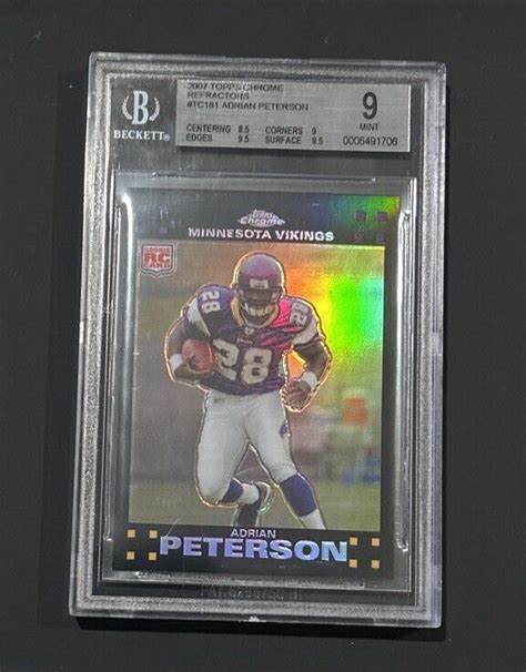 Topps Chrome Refractor Tc Adrian Peterson Rc For Sale