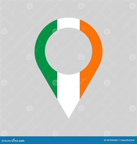 Ireland Location Modern Vector Map For Infographics All World