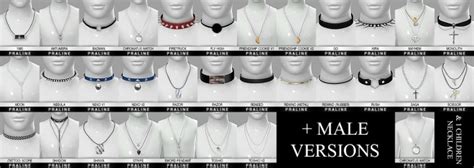 Ultimate Collection Necklaces At Praline Sims The Sims Catalog