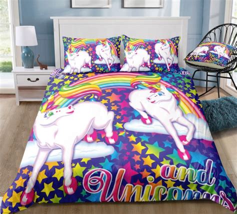 Dazzling Rainbow Sparkle And Unicorn Bedding Set Unilovers