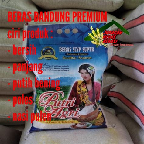 Jual Beras Bandung Premium Cap Putri Agri Kg Kg Kg Shopee Indonesia